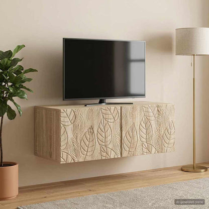 Wall-Mounted TV Cabinet 98 x 31 cm Sonoma Oak Engineered Wood