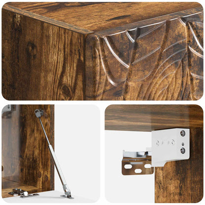 Wall-Mounted TV Cabinet 98 x 31 cm Smoked Oak Engineered Wood