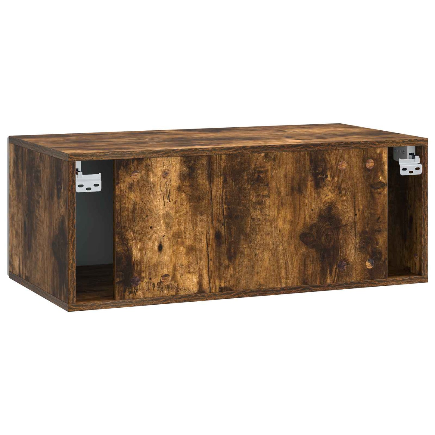 Wall-Mounted TV Cabinet 98 x 31 cm Smoked Oak Engineered Wood