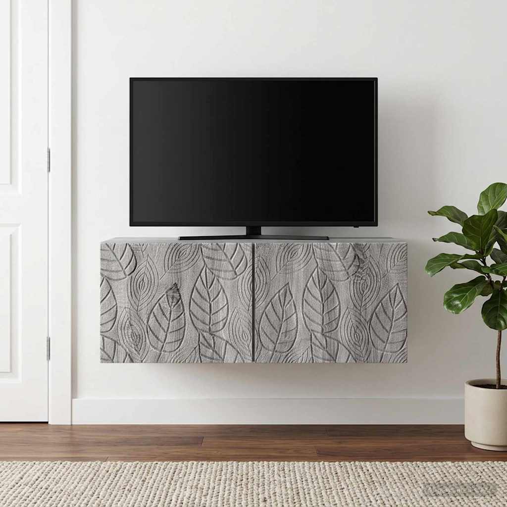 Wall-Mounted TV Cabinet 98 x 31 cm Grey Sonoma Engineered Wood