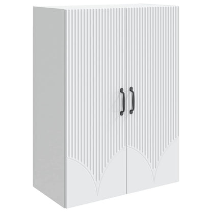 Wall-Mounted Cabinet White 66 x 34.5 x 90 cm Engineered Wood
