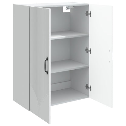 Wall-Mounted Cabinet White 66 x 34.5 x 90 cm Engineered Wood