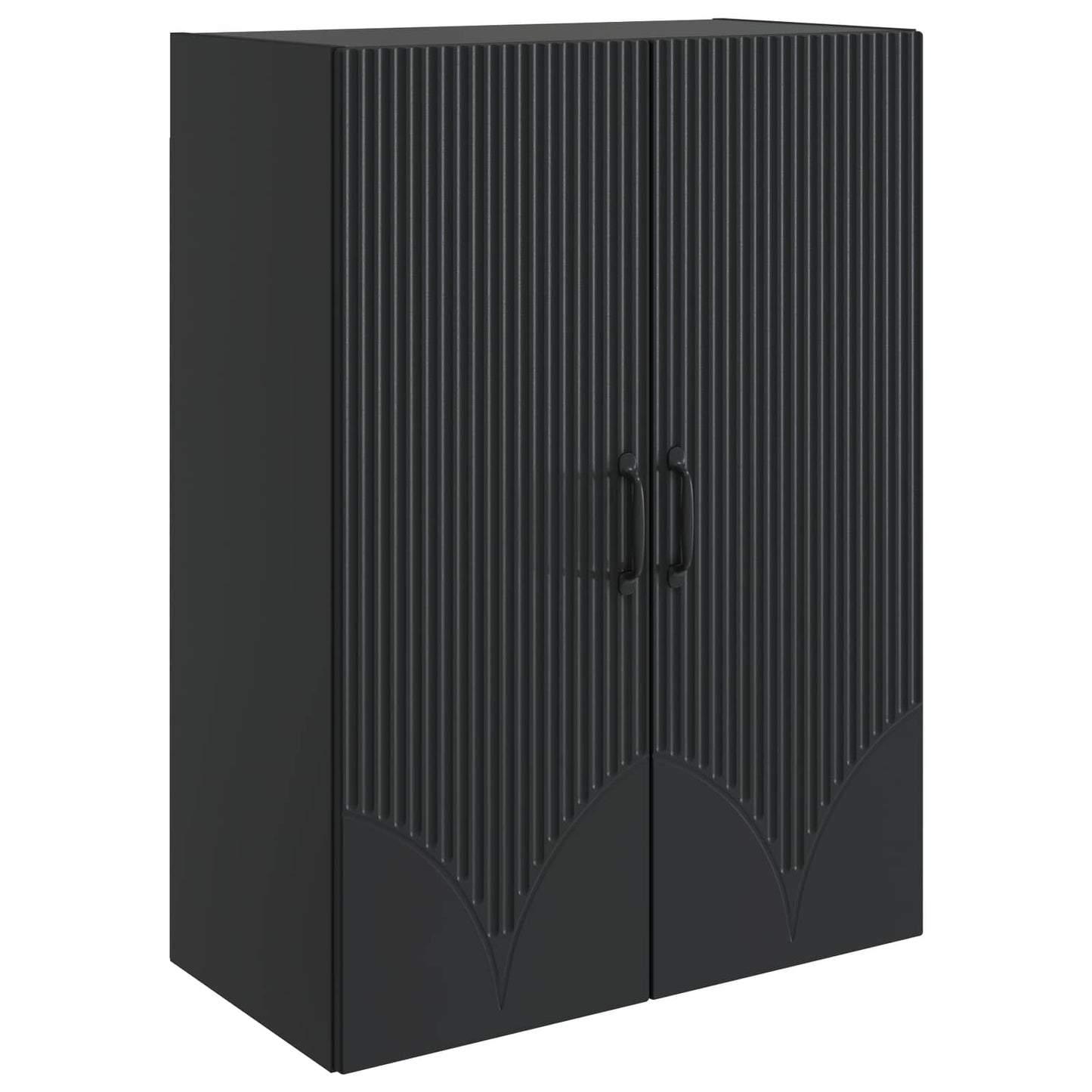 Wall-Mounted Cabinet 66 x 34.5 x 90 cm Engineered Wood Black