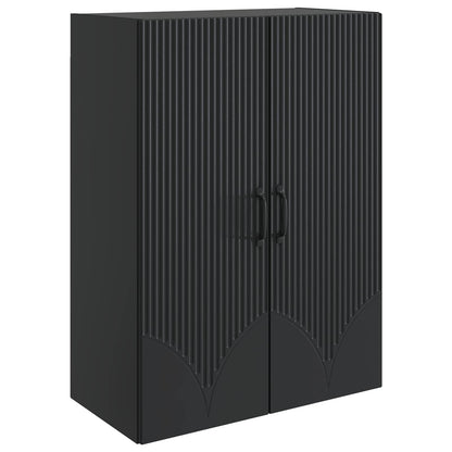 Wall-Mounted Cabinet 66 x 34.5 x 90 cm Engineered Wood Black