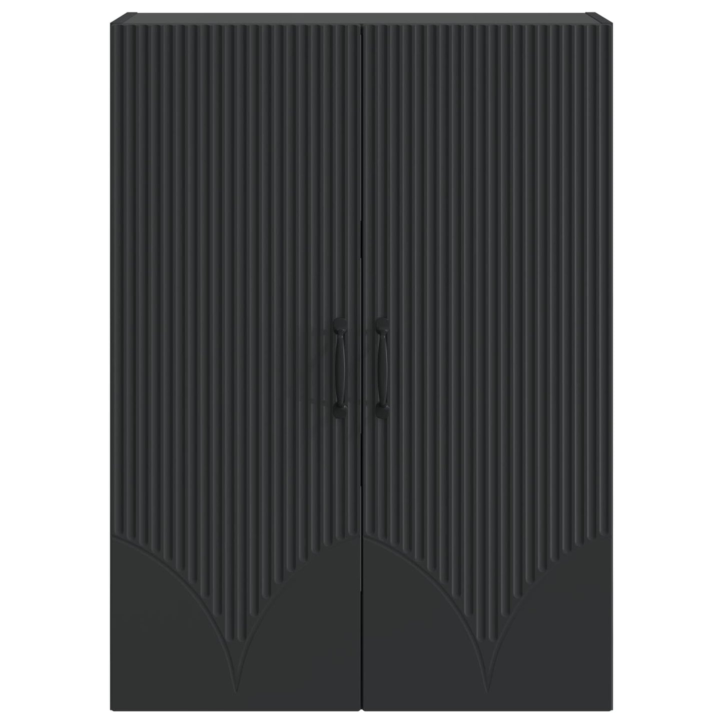 Wall-Mounted Cabinet 66 x 34.5 x 90 cm Engineered Wood Black