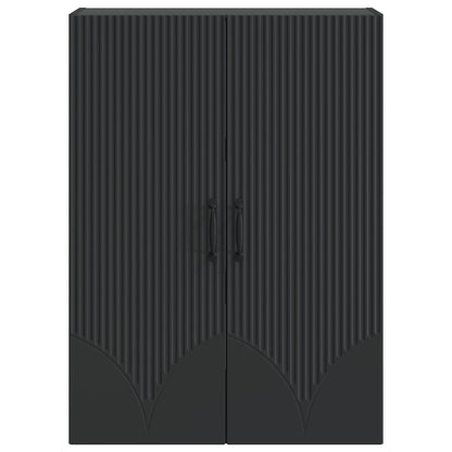 Wall-Mounted Cabinet 66 x 34.5 x 90 cm Engineered Wood Black