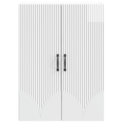 Wall-Mounted Cabinet High Gloss White 66 x 34.5 x 90 cm