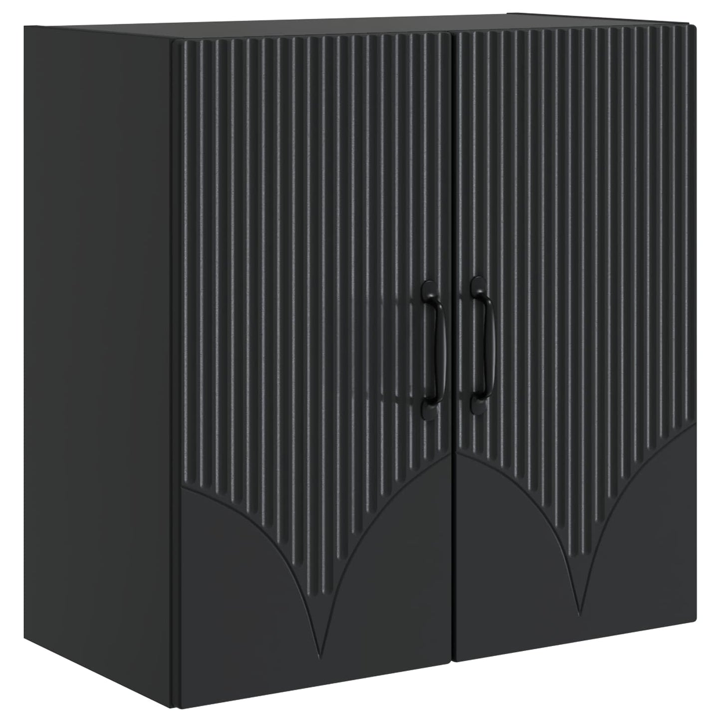 Wall-Mounted Cabinet 59 x 31 x 60 cm Engineered Wood Black