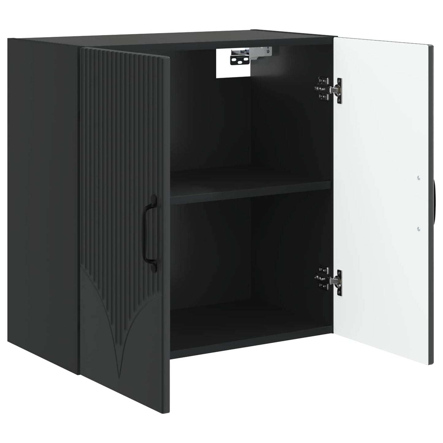 Wall-Mounted Cabinet 59 x 31 x 60 cm Engineered Wood Black