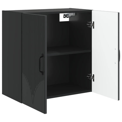 Wall-Mounted Cabinet 59 x 31 x 60 cm Engineered Wood Black
