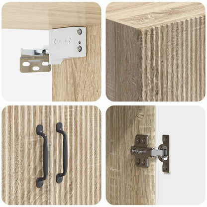 Wall-Mounted Cabinet 59 x 31 x 60 cm Engineered Wood Sonoma Oak