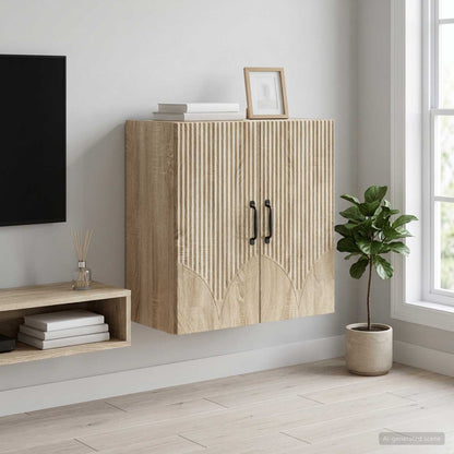 Wall-Mounted Cabinet 59 x 31 x 60 cm Engineered Wood Sonoma Oak