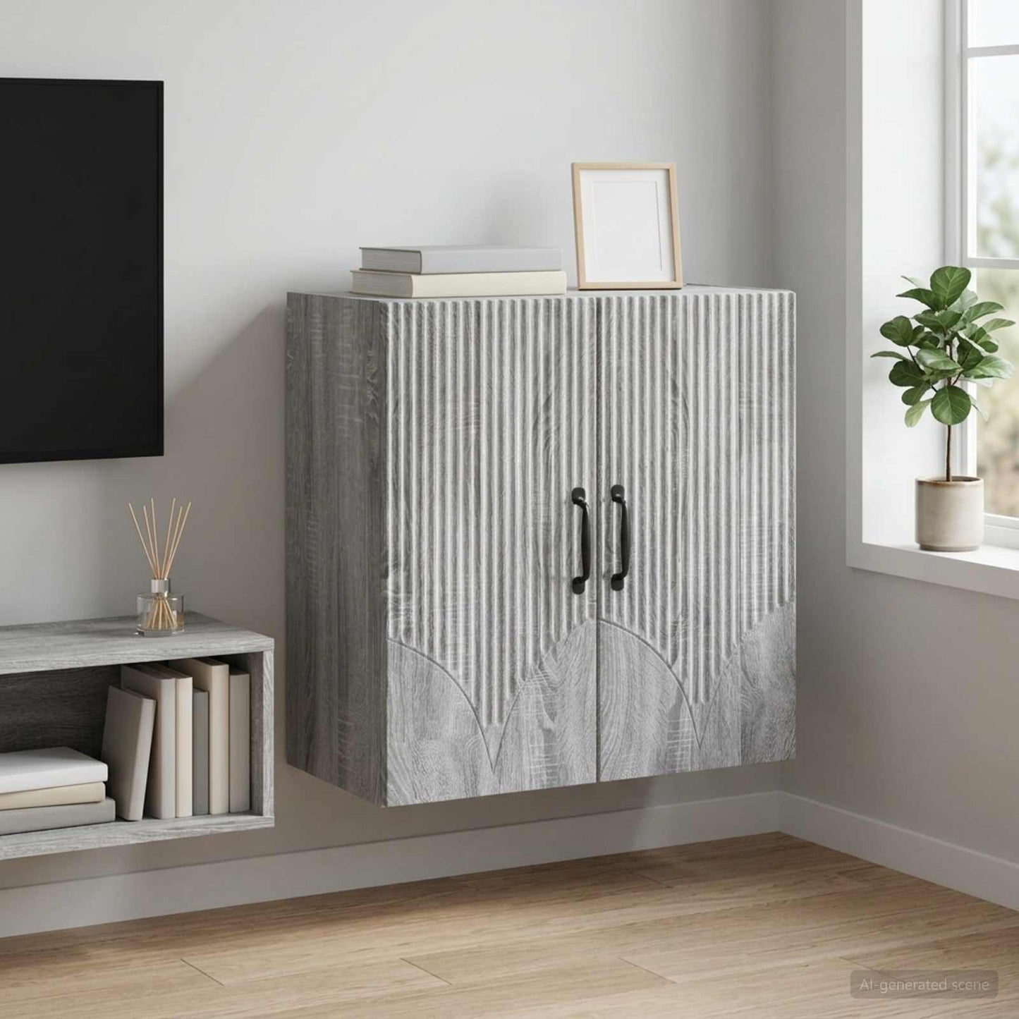 Wall-Mounted Cabinet 59 x 31 x 60 cm Engineered Wood