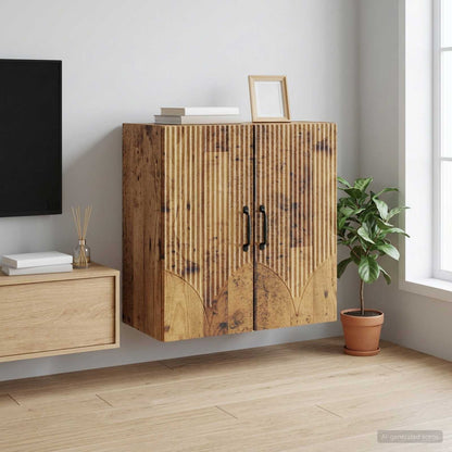 Wall-Mounted Cabinet 59 x 31 x 60 cm Engineered Wood Old Wood