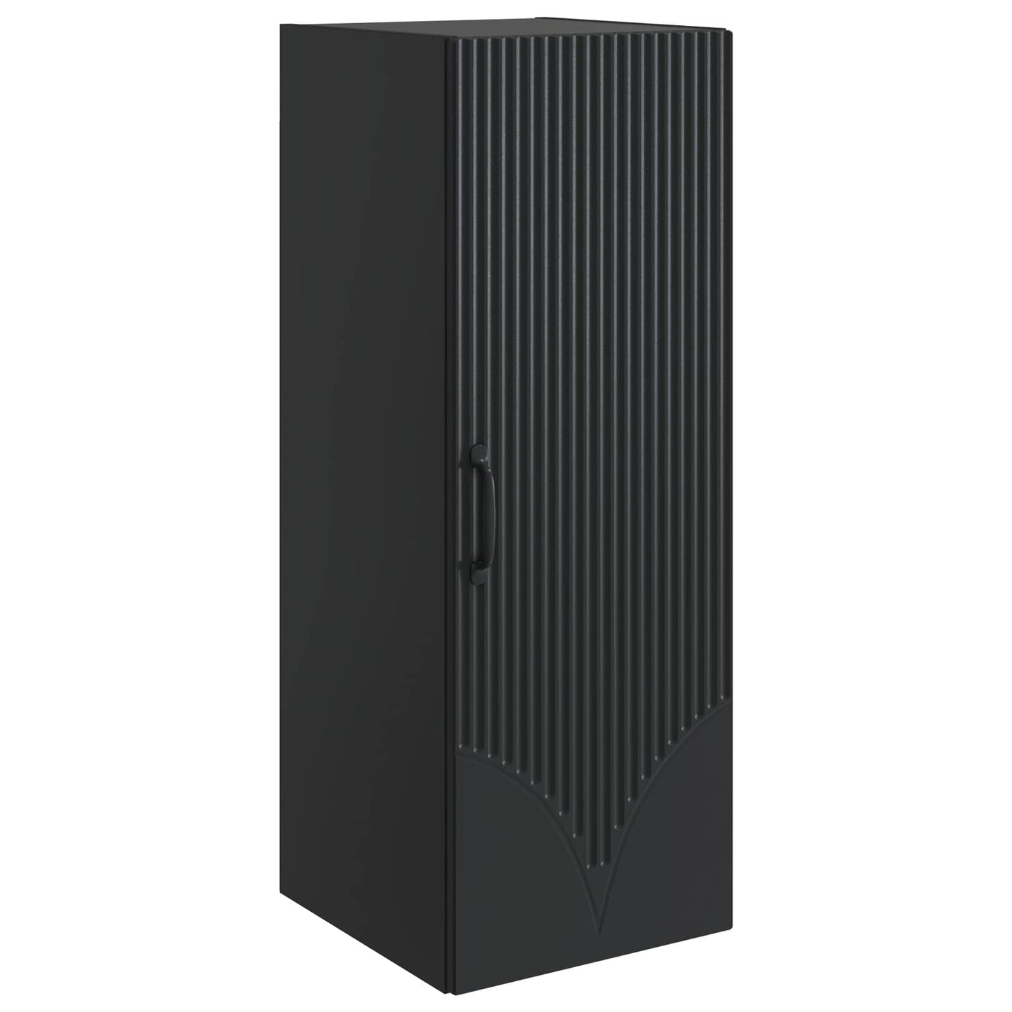 Wall-Mounted Cabinet 33 x 34.5 x 90 cm Engineered Wood Black