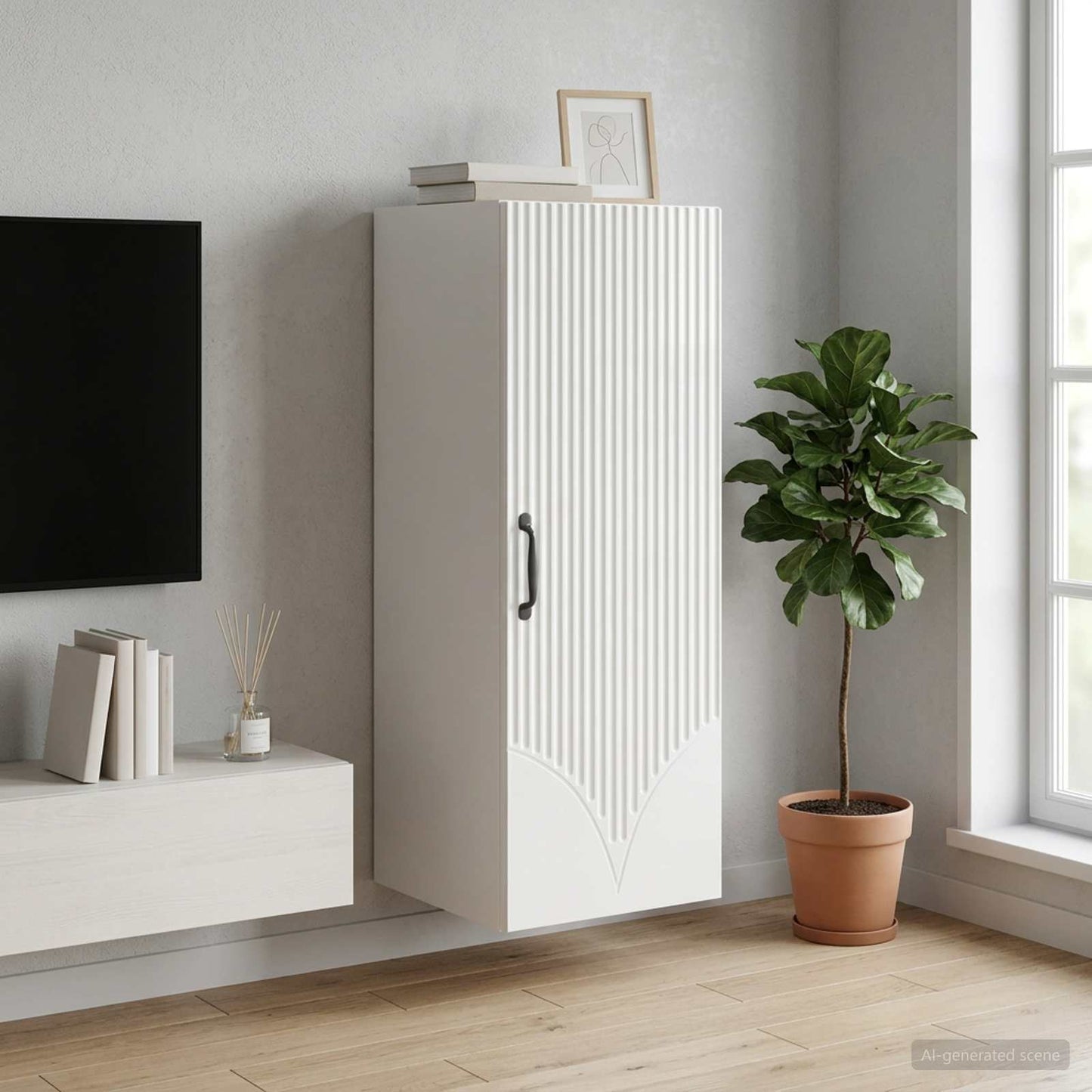 Wall-Mounted Cabinet 33 x 34.5 x 90 cm Engineered Wood