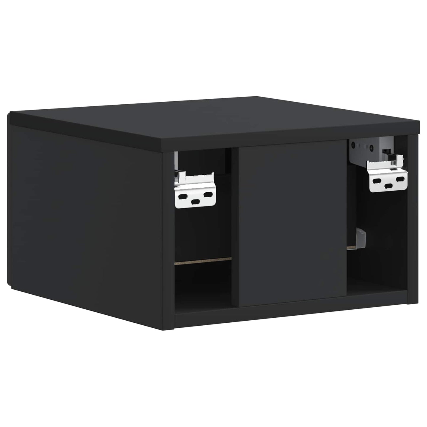 Wall-Mounted Bedside Cabinet Black 34.5 x 33 x 20 cm