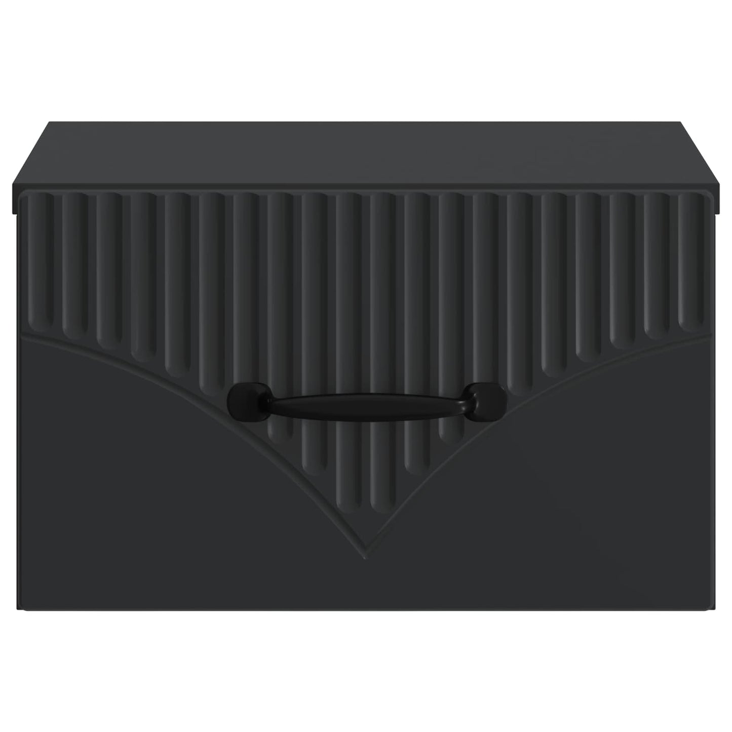 Wall-Mounted Bedside Cabinet Black 34.5 x 33 x 20 cm