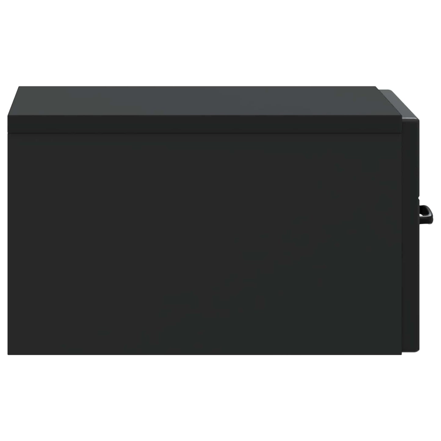 Wall-Mounted Bedside Cabinet Black 34.5 x 33 x 20 cm