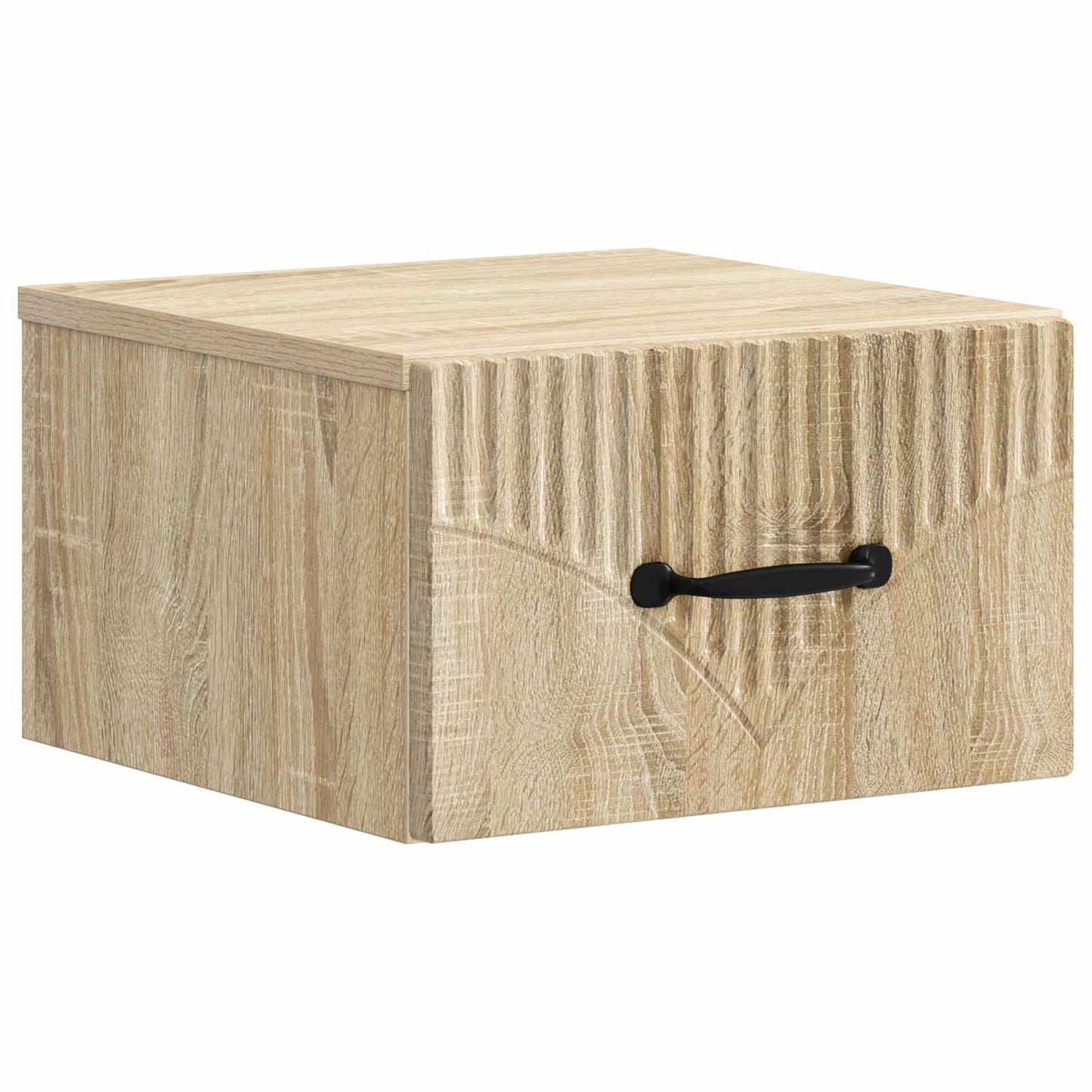 Wall-Mounted Bedside Cabinet Sonoma Oak 34.5 x 33 x 20 cm