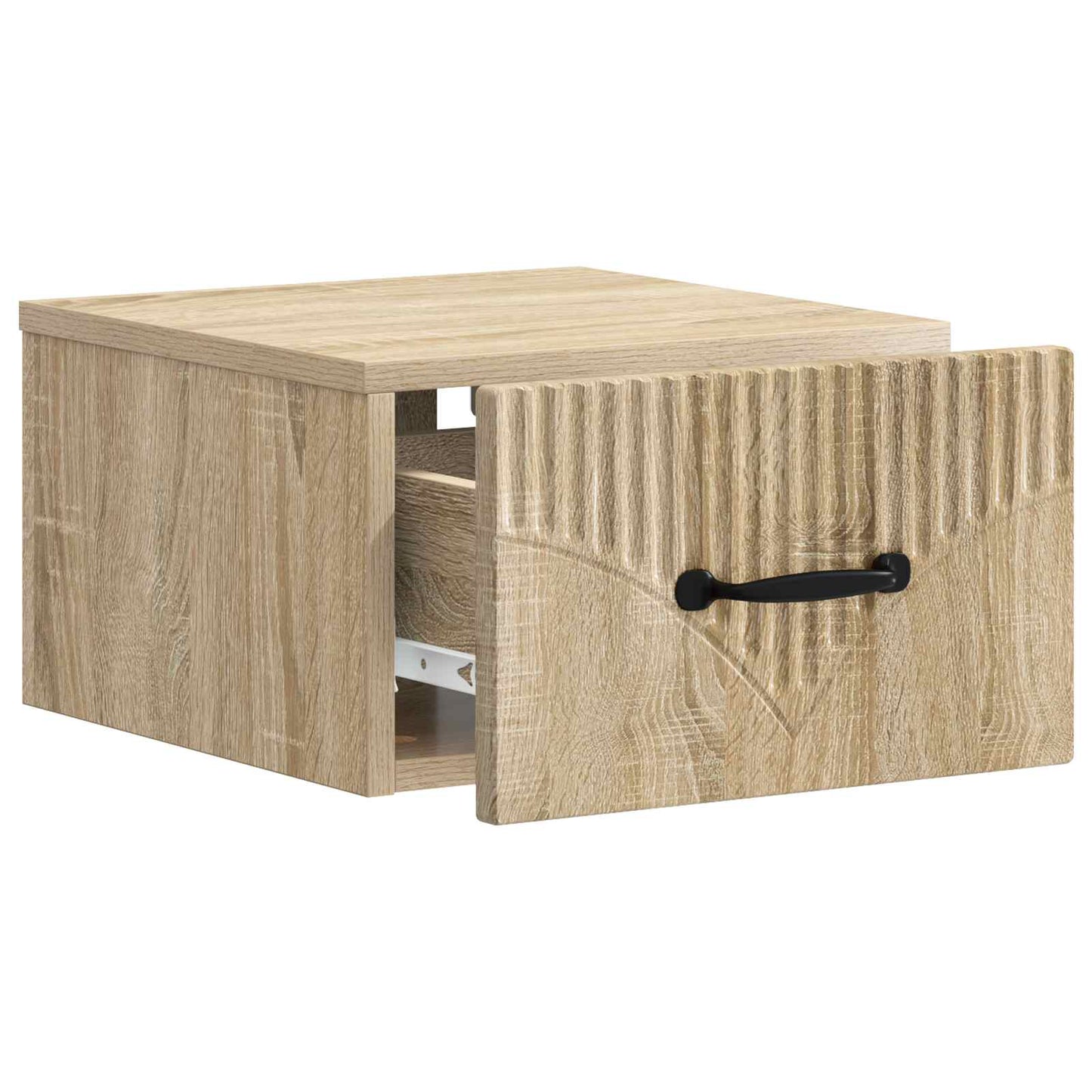 Wall-Mounted Bedside Cabinet Sonoma Oak 34.5 x 33 x 20 cm