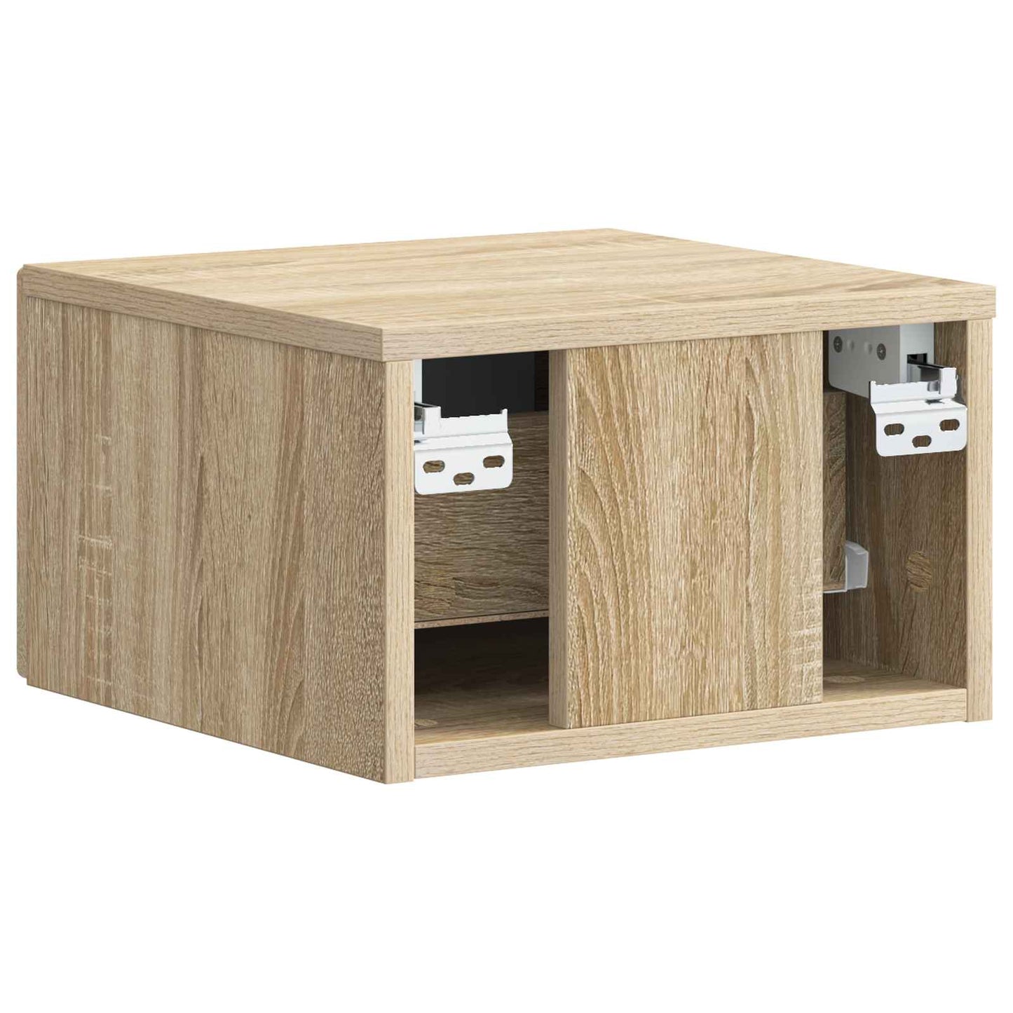 Wall-Mounted Bedside Cabinet Sonoma Oak 34.5 x 33 x 20 cm