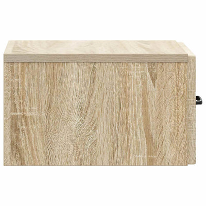 Wall-Mounted Bedside Cabinet 2 pcs Sonoma Oak 34.5 x 33 x 20 cm