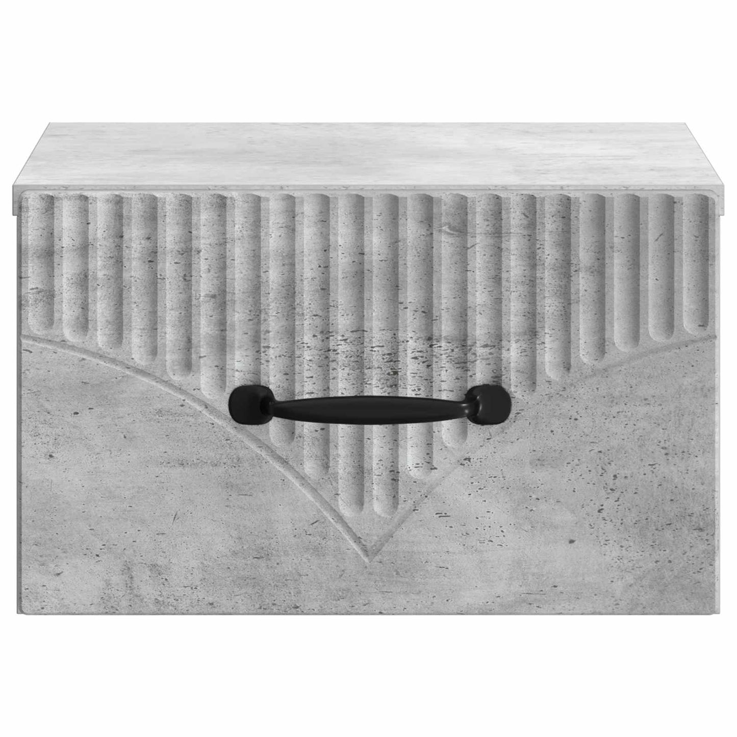 Wall-Mounted Bedside Cabinet Concrete Grey 34.5 x 33 x 20 cm