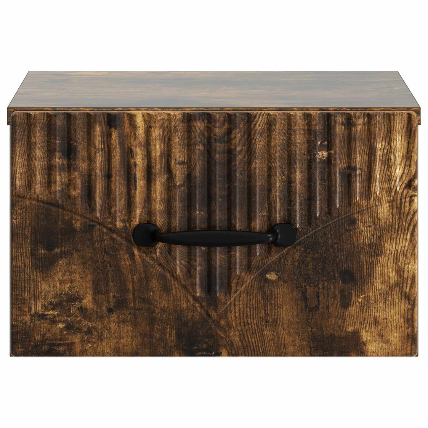Wall-Mounted Bedside Cabinet Smoked Oak 34.5 x 33 x 20 cm