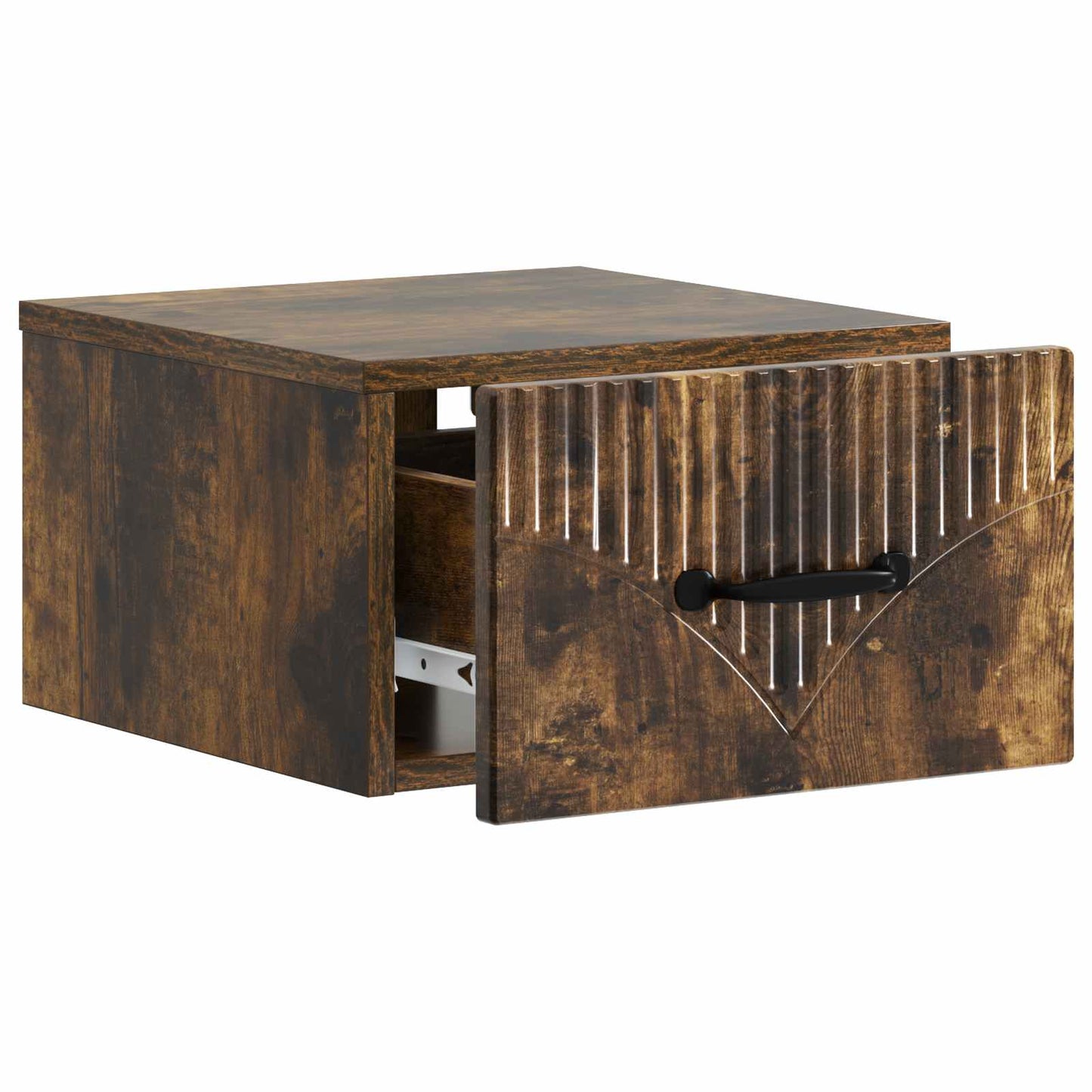 Wall-Mounted Bedside Cabinet 2 pcs Smoked Oak 34.5 x 33 x 20 cm