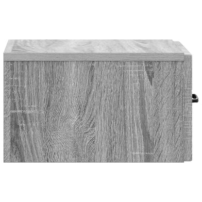 Wall-Mounted Bedside Cabinet 2 pcs Grey Sonoma Engineered Wood