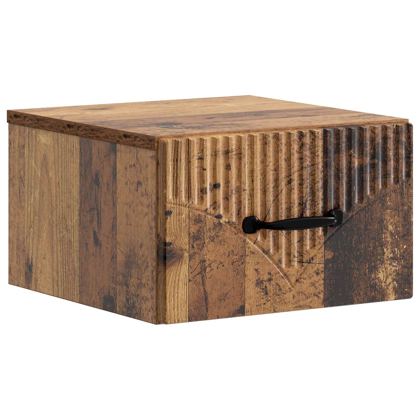 Wall-Mounted Bedside Cabinet 2 pcs Old Wood 34.5 x 33 x 20 cm