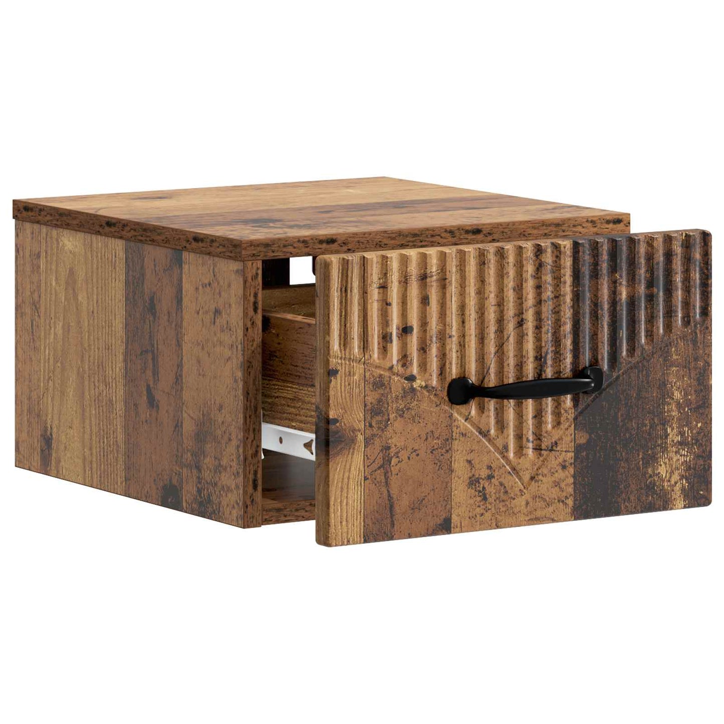 Wall-Mounted Bedside Cabinet 2 pcs Old Wood 34.5 x 33 x 20 cm