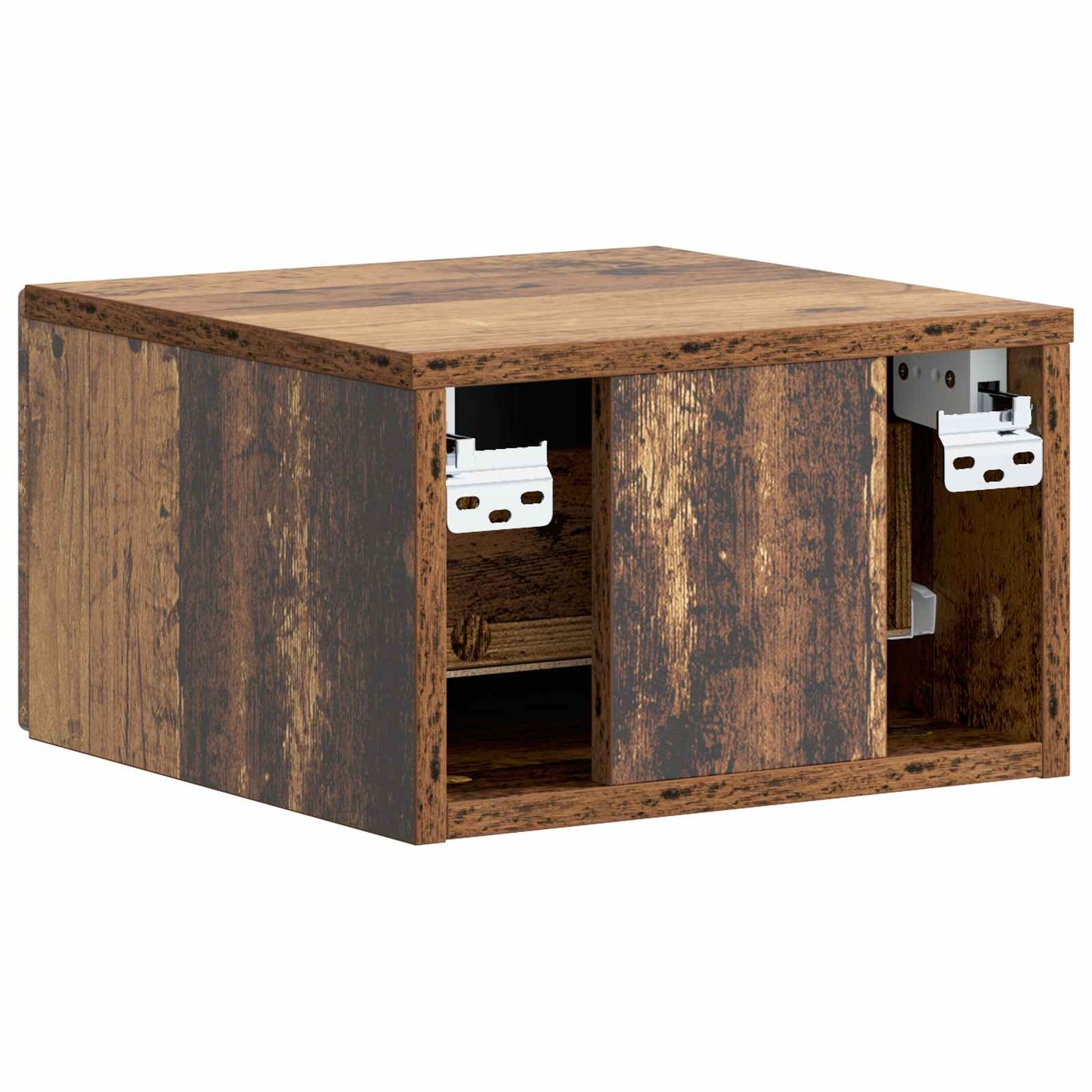 Wall-Mounted Bedside Cabinet 2 pcs Old Wood 34.5 x 33 x 20 cm