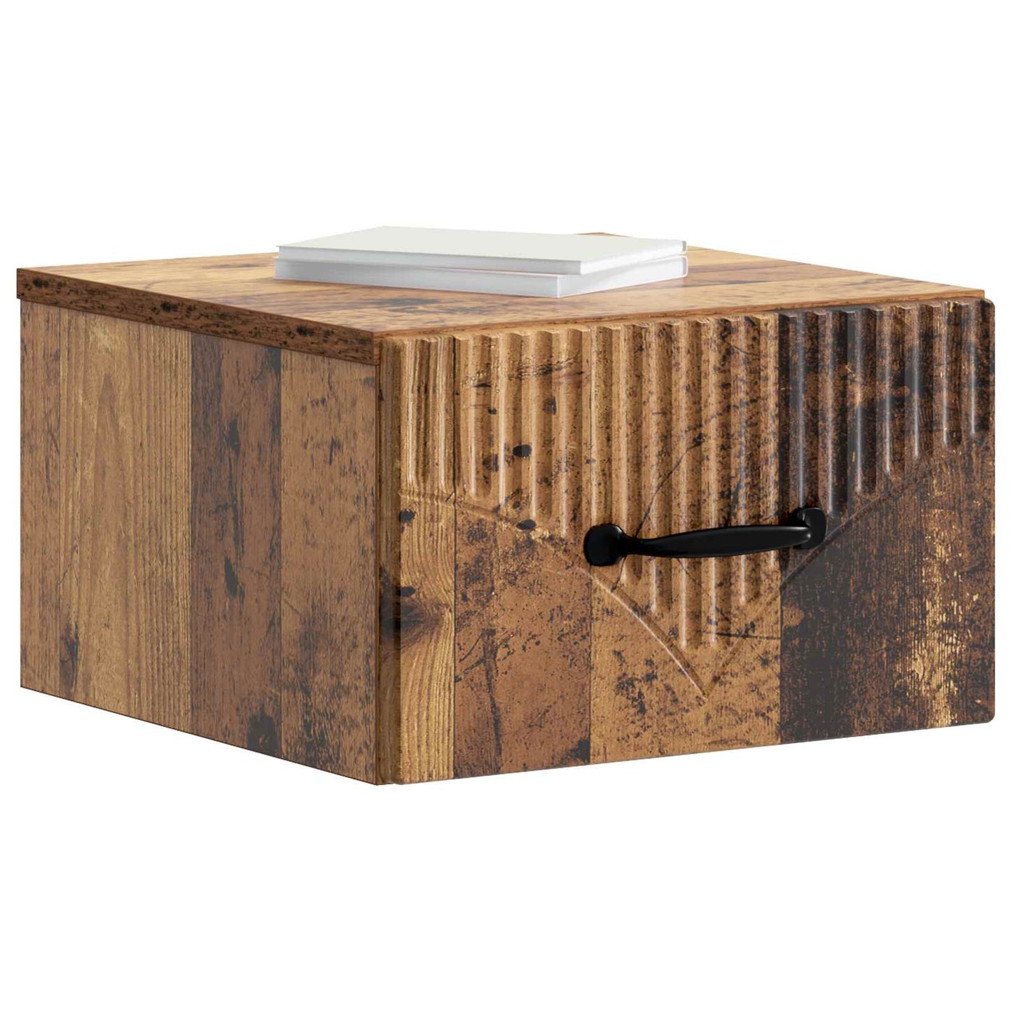 Wall-Mounted Bedside Cabinet 2 pcs Old Wood 34.5 x 33 x 20 cm