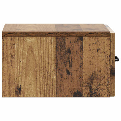Wall-Mounted Bedside Cabinet 2 pcs Old Wood 34.5 x 33 x 20 cm