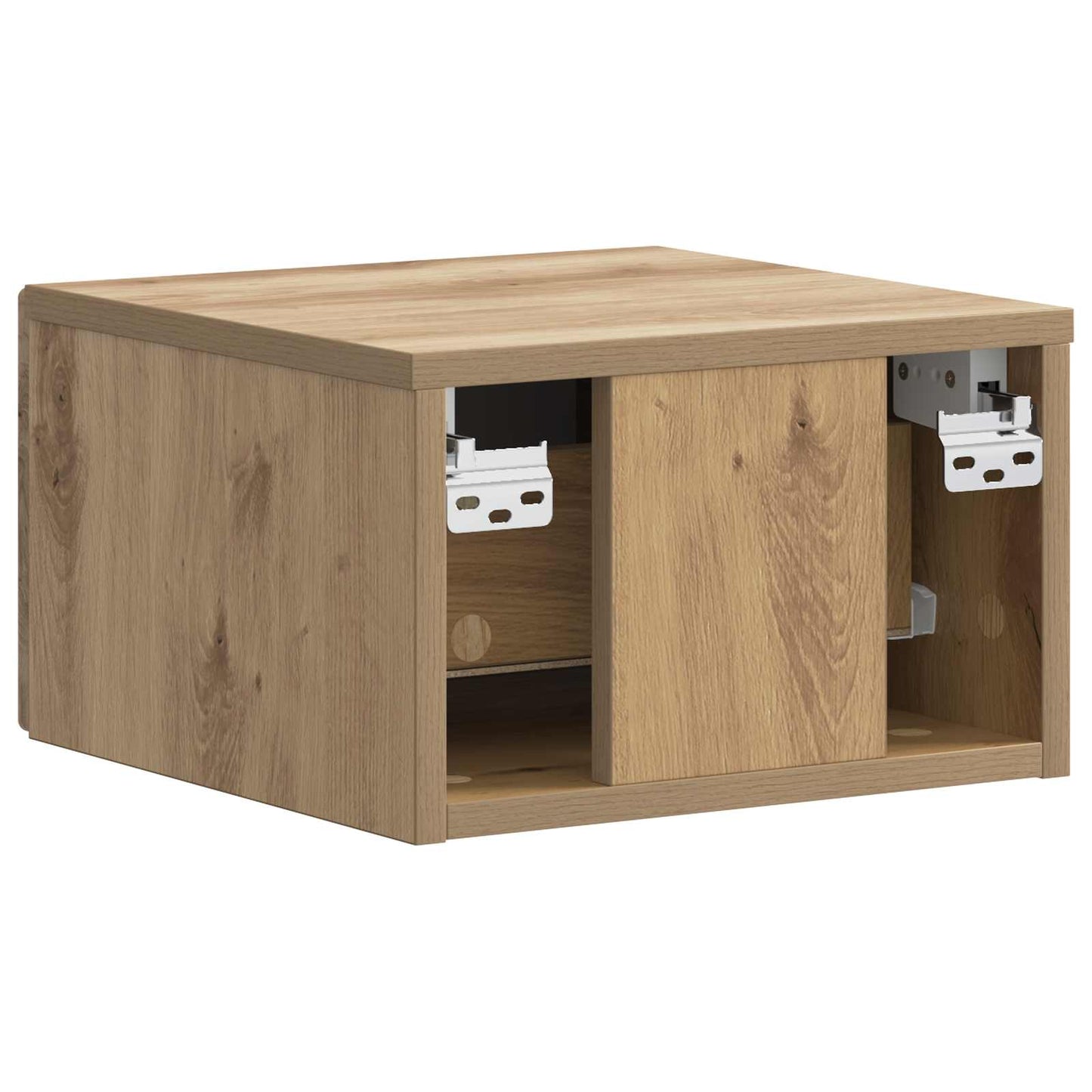 Wall-Mounted Bedside Cabinet 2 pcs Artisan Oak