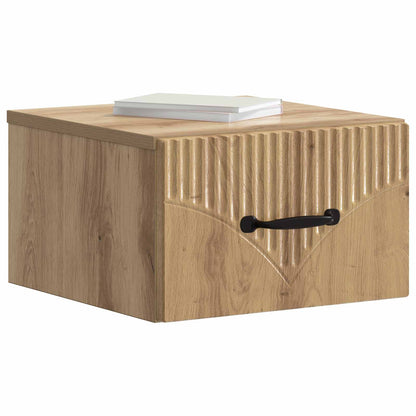Wall-Mounted Bedside Cabinet 2 pcs Artisan Oak Engineered Wood