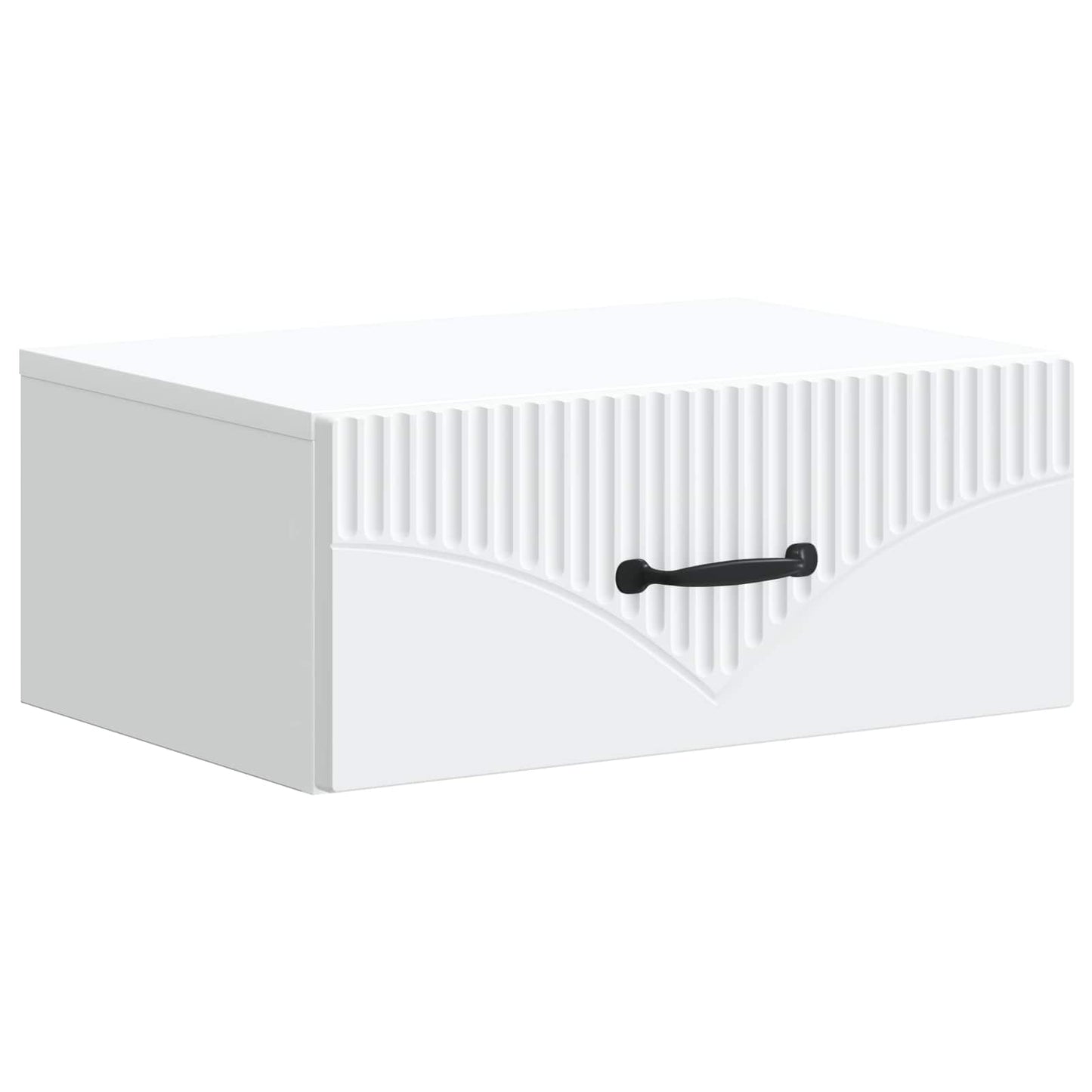 Wall-Mounted Bedside Cabinet White 49 x 34.5 x 20 cm