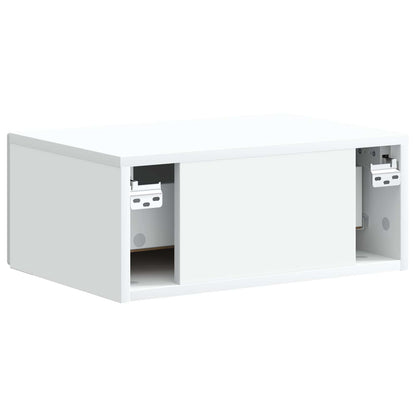 Wall-Mounted Bedside Cabinet 2 pcs White 49 x 34.5 x 20 cm