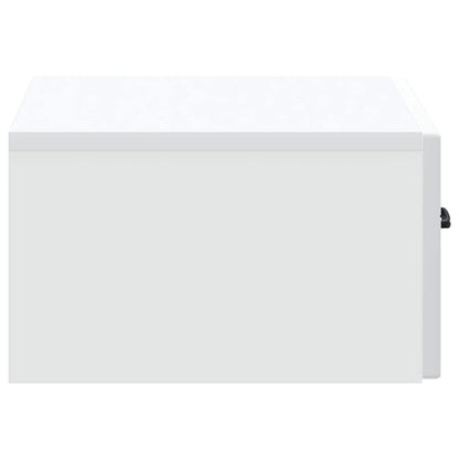 Wall-Mounted Bedside Cabinet 2 pcs White 49 x 34.5 x 20 cm