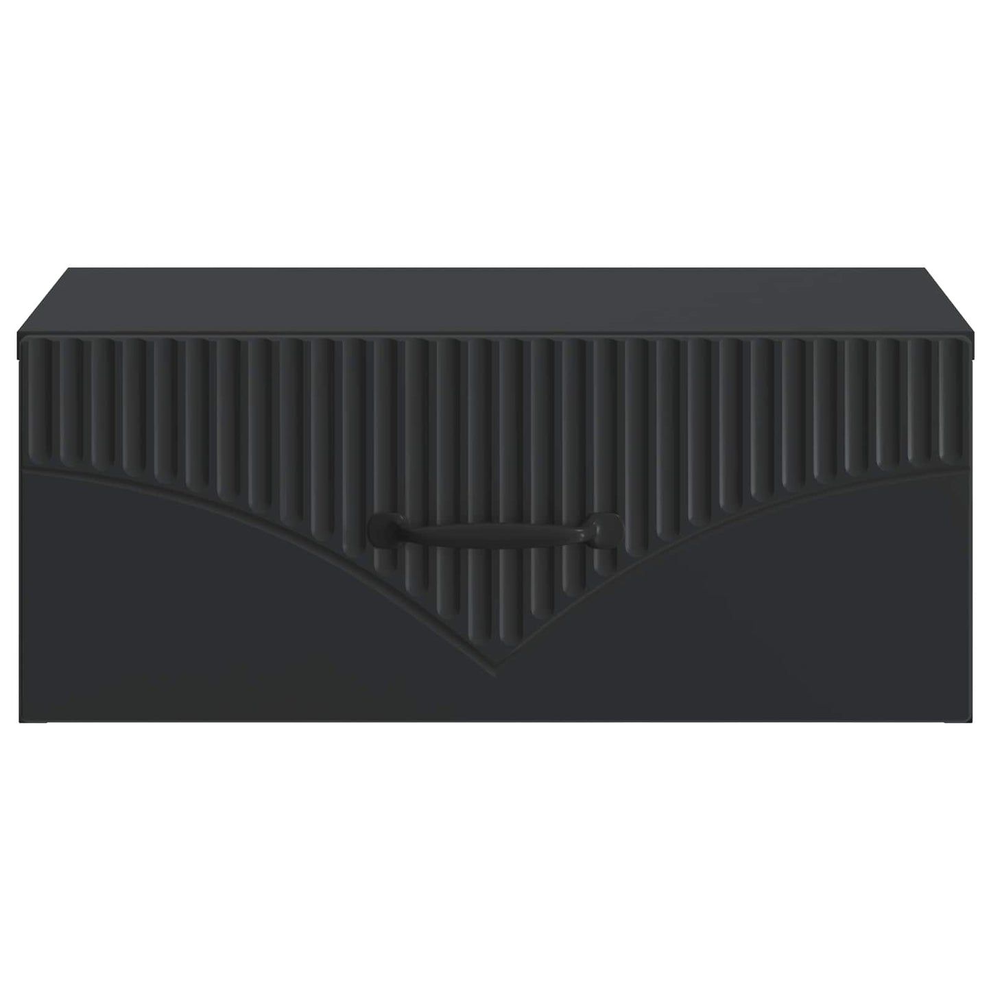 Wall-Mounted Bedside Cabinet 2 pcs Black 49 x 34.5 x 20 cm
