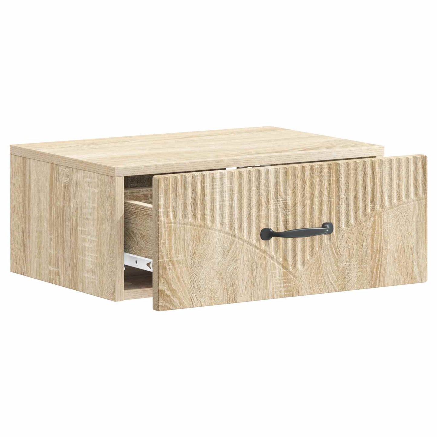 Wall-Mounted Bedside Cabinet Sonoma Oak 49 x 34.5 x 20 cm