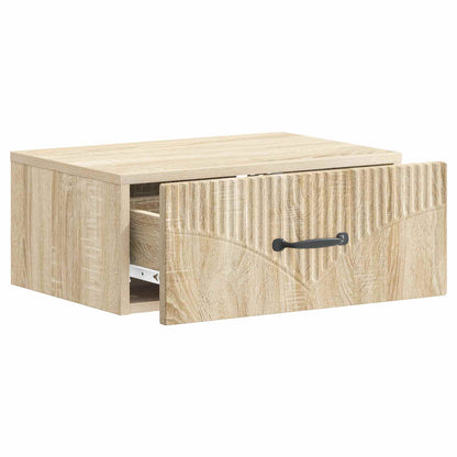 Wall-Mounted Bedside Cabinet 2 pcs Sonoma Oak 49 x 34.5 x 20 cm