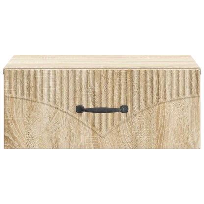 Wall-Mounted Bedside Cabinet 2 pcs Sonoma Oak 49 x 34.5 x 20 cm
