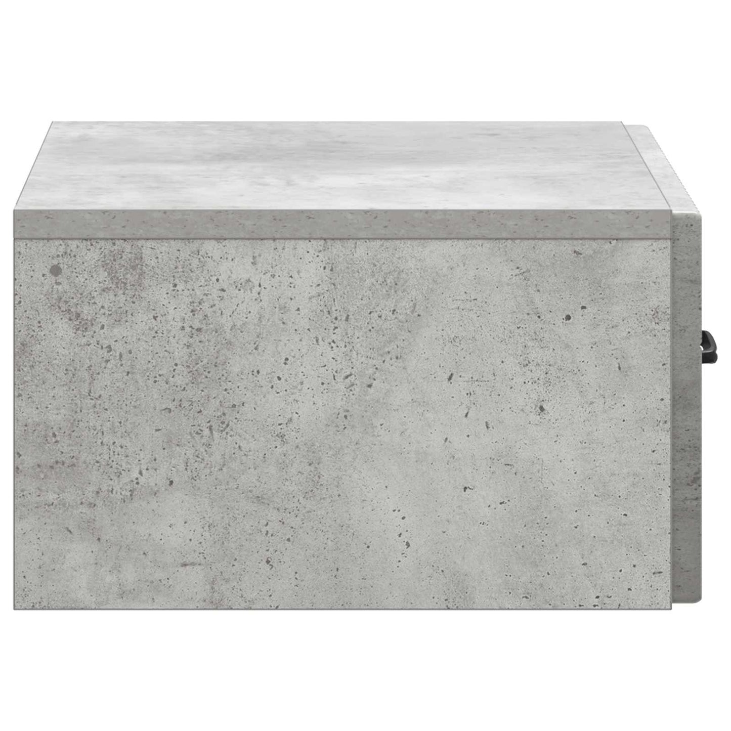 Wall-Mounted Bedside Cabinet with Drawer 2 pcs Concrete Grey