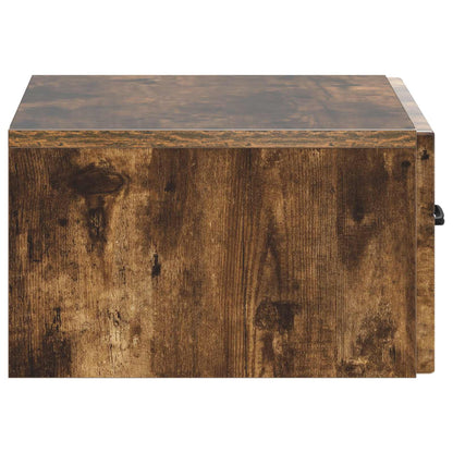 Wall-Mounted Bedside Cabinet Smoked Oak 49 x 34.5 x 20 cm