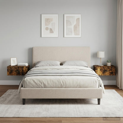 Wall-Mounted Bedside Cabinet 2 pcs Smoked Oak 49 x 34.5 x 20 cm