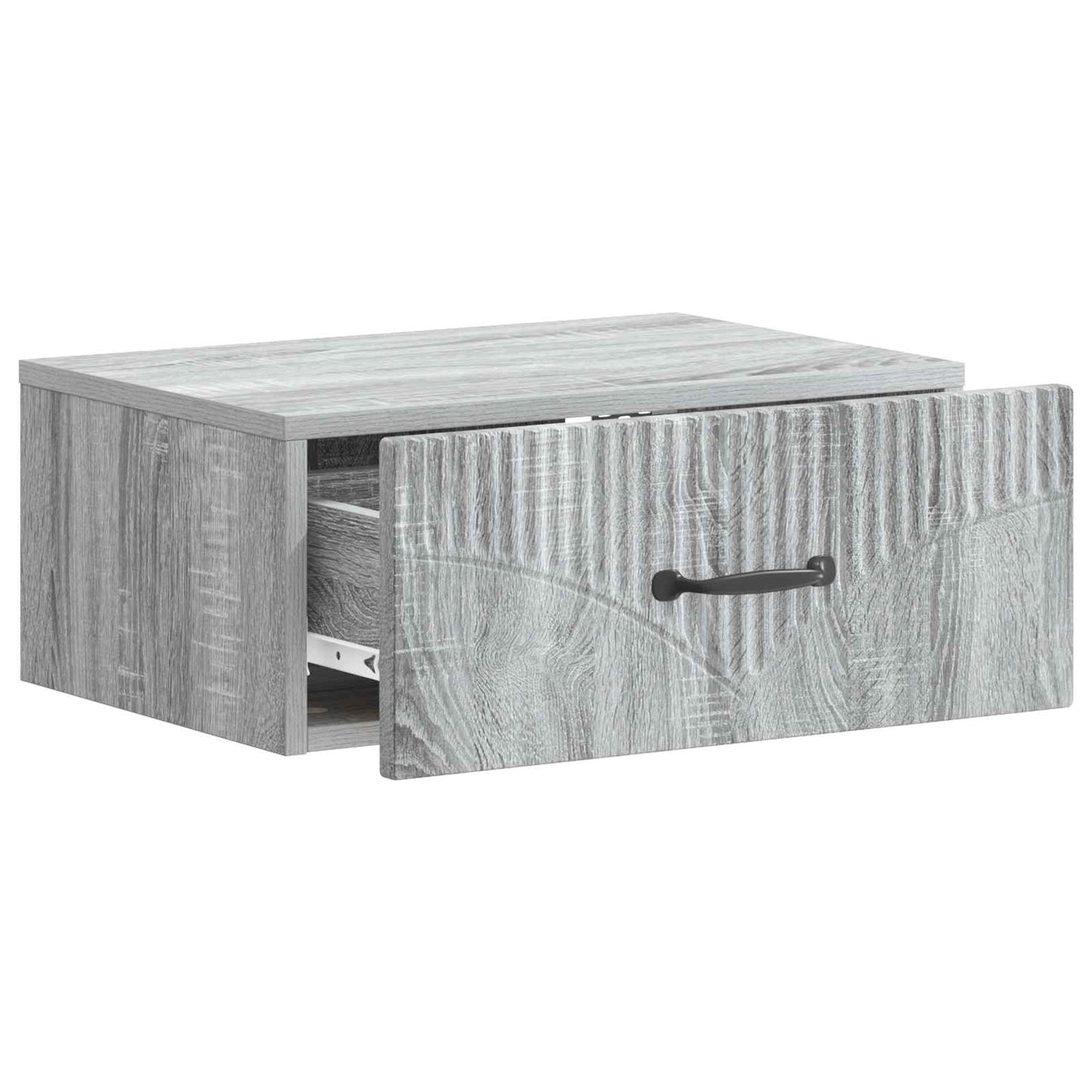 Wall-Mounted Bedside Cabinet Grey Sonoma 49 x 34.5 x 20 cm