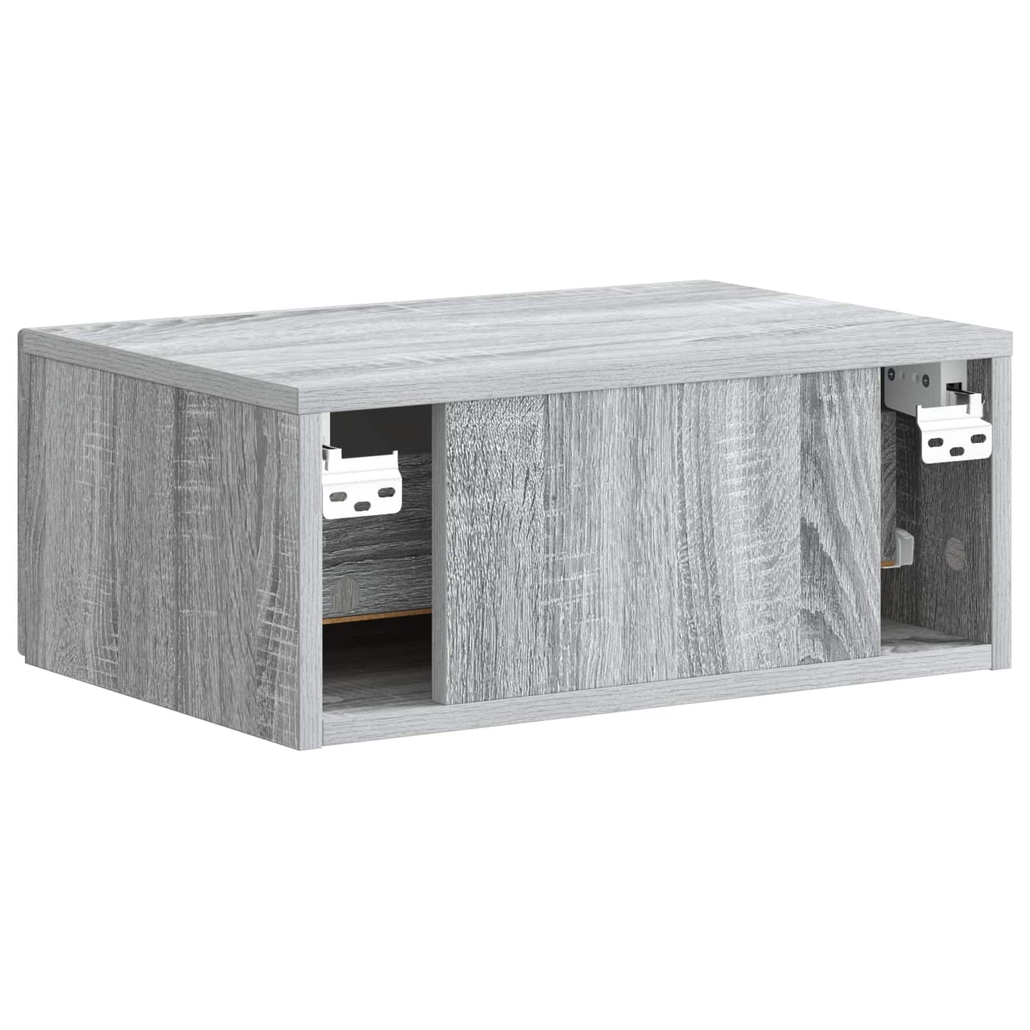 Wall-Mounted Bedside Cabinet Grey Sonoma 49 x 34.5 x 20 cm